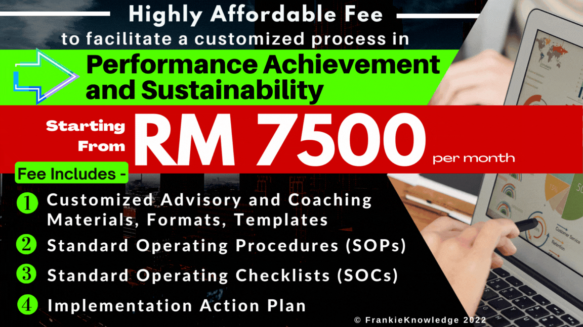 FrankieKnowledge provides Highly Affordable Fee to assist companies of all sizes to facilitate a customized process in Performance Achievement and Sustainability