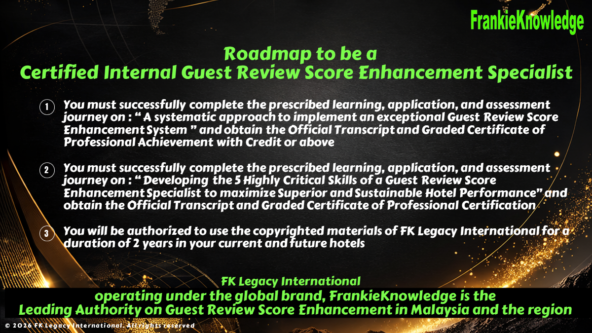 Roadmap to be A Certified Internal Guest Review Score Enhancement Specialist-1