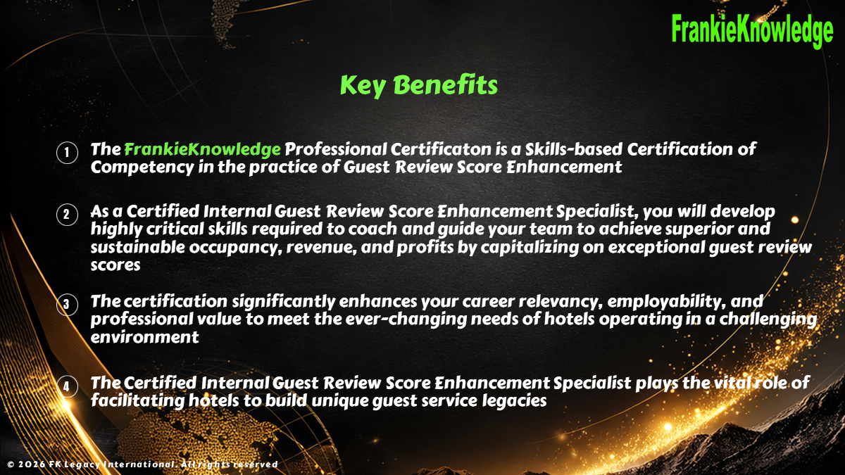 Roadmap to be A Certified Internal Guest Review Score Enhancement Specialist-2