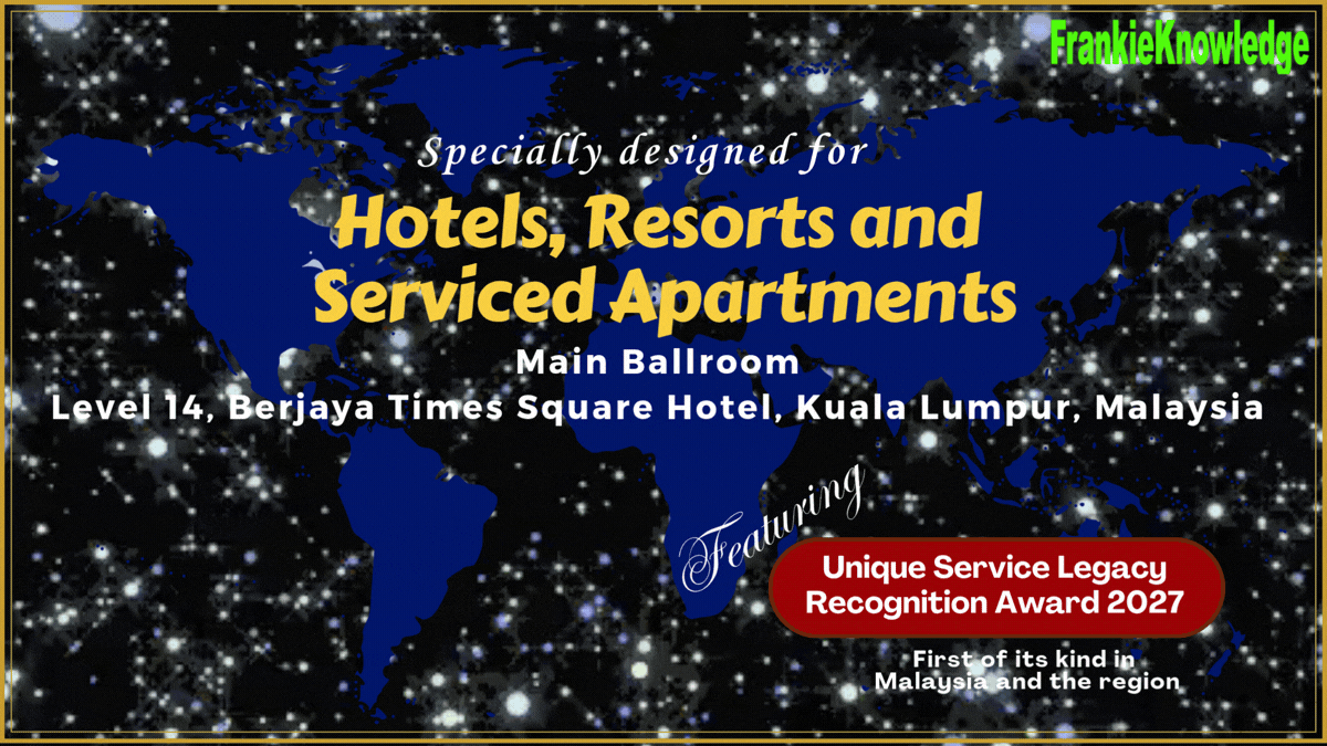 The FrankieKnowledge Global Conference is specially designed for Hotels Resorts and Serviced Apartment